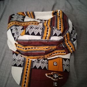 African print hat
